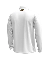 Under Armour Men's White Navy Midshipmen 2024 Rivalry Quarter-Zip Top