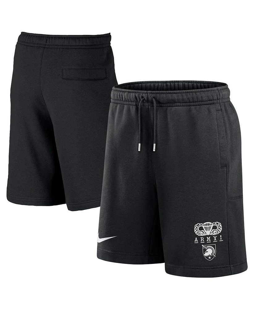 Nike Men's Black Army Black Knights 2024 Rivalry Collection Club Fleece Shorts