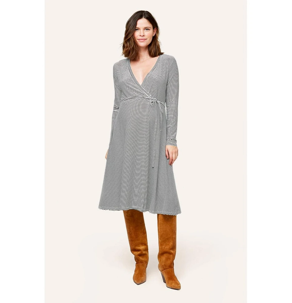 Nom Maternity Tessa Nursing Wrap Dress