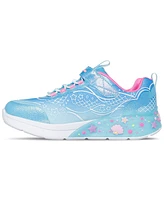 Skechers Toddler Girls' S-Lights: Mermaid Dreams Light-Up Fastening Strap Casual Sneakers from Finish Line