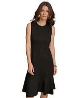 Donna Karan New York Women's Jewel-Neck Sleeveless Dress