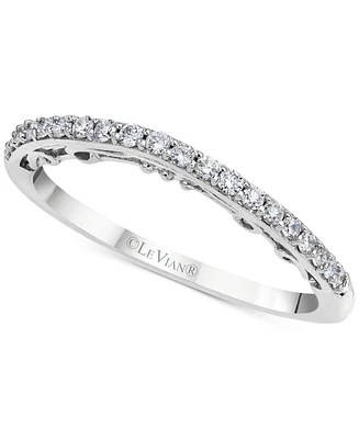 Le Vian Vanilla Diamond Wavy Band (1/6 ct. t.w.) in 14k White Gold