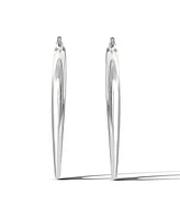 Jessica Simpson Silver-Tone Hoop Earrings – Classic Statement Hoops