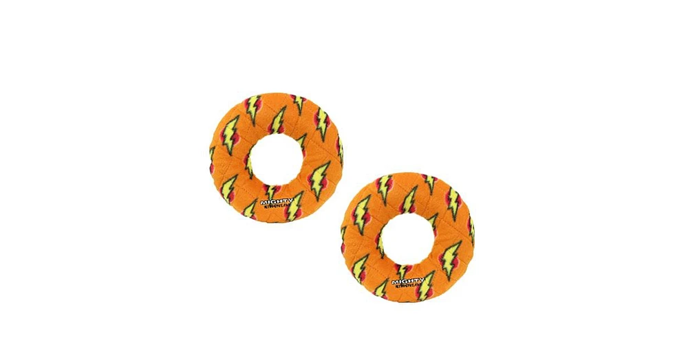 Mighty Medium Ring Orange, 2 Pack Dog Toy