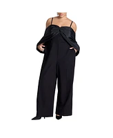 Eloquii Plus Big Bow Jumpsuit