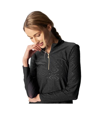 G Lifestyle Clothing Women's Long Sleeve Mock Neck Top