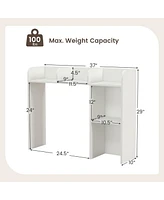 Gouun 3-Tier Multipurpose Desk Bookshelf with 4 Shelves
