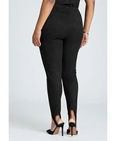 Eloquii Plus Suede Leggings With Stirrups