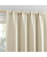 Sun Zero Bergen Theater Grade Extreme 100% Blackout Rod Pocket Curtain Panel