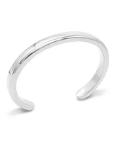 Devata Bali Cuff Bracelet in Sterling Silver, Large