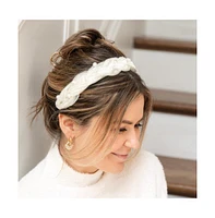 Headbands of Hope Blushing Braid Headband - White Pearl