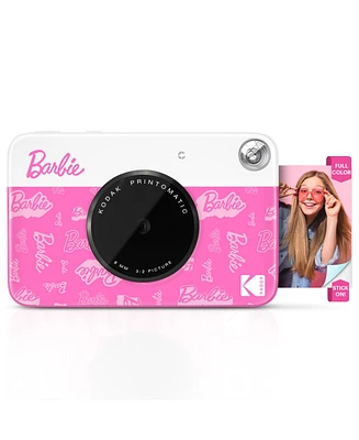 Kodak Barbie x Printomatic 2x3 Instant Print Camera, 5MP Portable Instant Camera - Signature Style