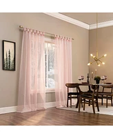 No. 918 Krista Holiday Twist Tab Sheer Top Curtain Panel
