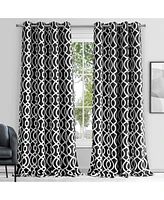 Dainty Home Trellis Blackout Window Panel 54" W x 84" L