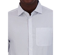 Karl Lagerfeld Paris Men's Slim-Fit Jacquard Dress Shirt