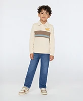 Scotch & Soda Big Boys Cotton French Terry Polo Denim Pant Set