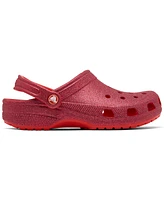 Crocs Women's Classic Glitter Clogs from Finish Line