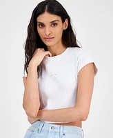 Calvin Klein Jeans Women's Monogram Logo Baby T-Shirt