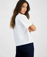 Calvin Klein Jeans Women's Cotton Relaxed-Fit Logo T-Shirt