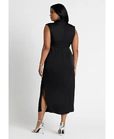 Eloquii Plus High Neck Column Dress