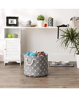 Bone Dry Collapsible Pet Storage Bin Trellis Paw Print