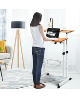 Gouun 2 in 1 Height Adjustable Sit Standing Computer Desk