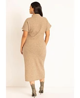 Eloquii Plus Short Sleeve Sweater Dress