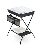 Slickblue Folding Wide Nursery Diaper Changing Table for Space-Saving and Convenience