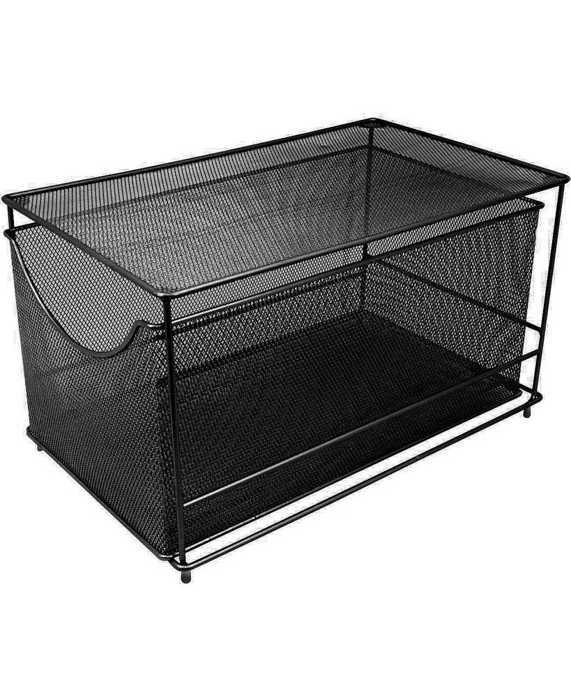 Sorbus Metal Mesh Cabinet Organizer with Pull-Out Drawersa€”Ideal for Countertop, Cabinet, Pantry, Under the Sink