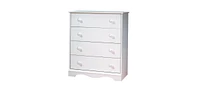 Slickblue 4 Drawer Bedroom Chest with Wooden Knobs