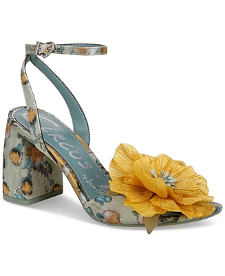 Circus Ny by Sam Edelman Aria Flower Two-Piece Block-Heel Dress Sandals