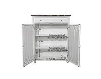 Kings Brand Furniture Newberry Free Standing Bathroom Storage Cabinet, White