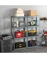 Gouun 4-Tier Metal Shelving Unit with Anti-slip Foot Pad and Anti-tipping Device