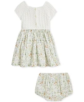 Polo Ralph Lauren x Riley Sheehey Baby Girls Cotton Cable-Knit Dress