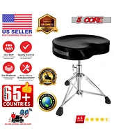 5 Core Drum Throne Height Adjustable Heavy Duty Guitar Stool Thick Padded Comfortable Drummer Chair Ds Ch Blk Sdl Hd