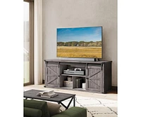 Slickblue 23.9-Inch High Tv Stand for TVs Up to 75 Inches Modern Storage Solutions Living Room