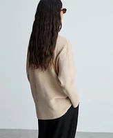 Mango Women's Oversized V-Neck Sweater