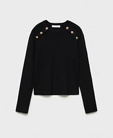 Mango Women's Jewel Buttons Sweater