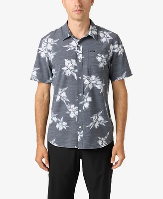 O'Neill Men's Upf Traverse Slub Short Sleeve Relaxed Shirt