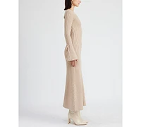 En Saison Women's Elaine Scoop-Neck Ribbed Dress