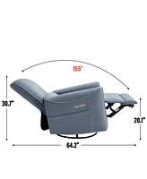 Mondawe Swivel And Rocker Power Recliner Chair