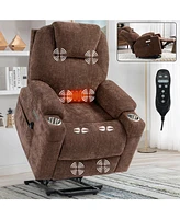 Mondawe Chenille Power Lift Recliner Chair