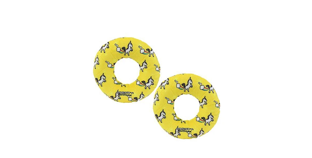 Mighty Medium Ring Unicorn, 2 Pack Dog Toy