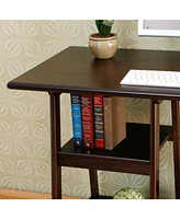 Slickblue Wood Home Office Laptop Desk for Efficient Work and Study Spaces