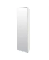 Slickblue Narrow Bathroom Medicine Cabinet with Frameless Mirror and Space-Saving Design