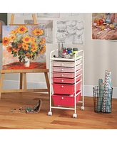 Gouun 6 Drawers Rolling Storage Cart Organizer