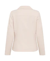 Olsen Women's Long Sleeve Jersey Knit Biker Style Blazer