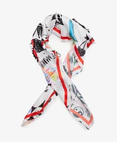 Steve Madden Doodling Print Square Satin Scarf
