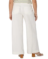 Liverpool Los Angeles Women's Utility Patch Pocket Wide Leg Pants