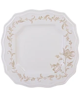 222 Fifth Batik Toile Taupe Porcelain 12 Pc. Dinnerware Set, Service for 4